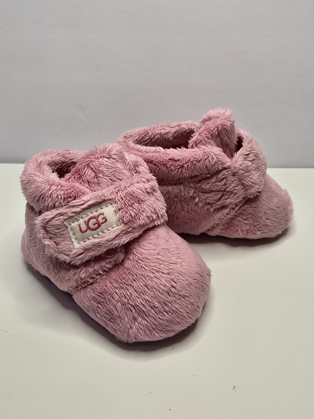 UGG Baby Booties Size 1 | Pink Plush Fuzzy Slippers Machine Washable